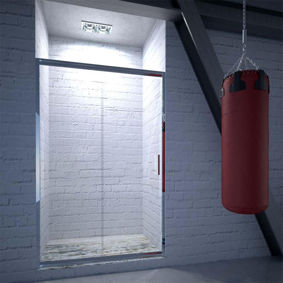 Box doccia in cristallo satinato Bressani Naxos 220-CR-SA-100