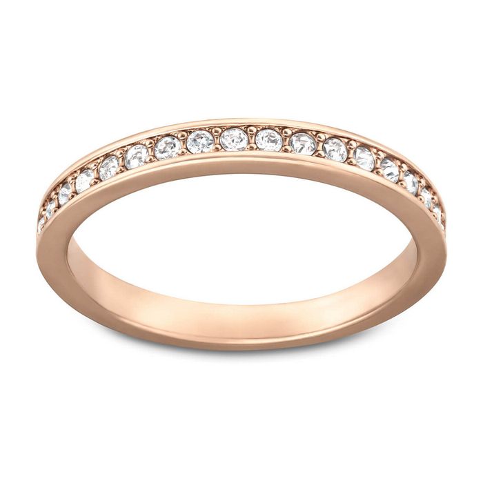 swarovski anello rare bianco placcato oro rosa 5032900