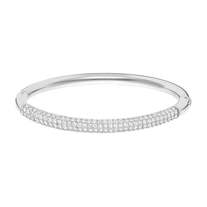 swarovski bracciale rigido stone mini bianco placcatura rodio 5184515