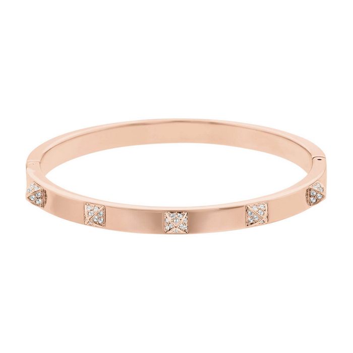 swarovski bracciale rigido tactic bianco placcato oro rosa 5184528