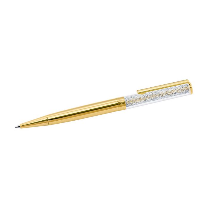 swarovski penna a sfera crystalline placcato oro tenue 5224389