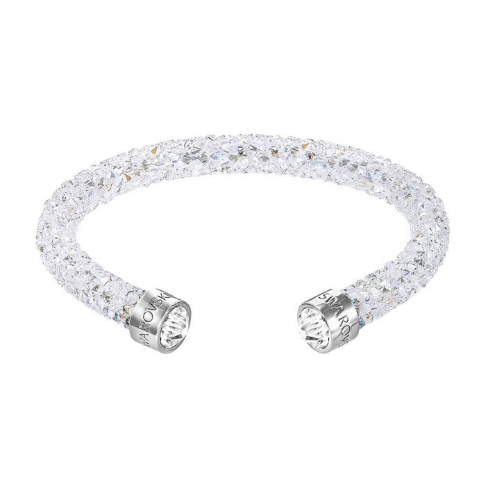 swarovski bracciale rigido crystaldust bianco acciaio inossidabile 5250072