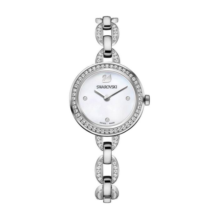 swarovski orologio aila mini bracciale di metallo tono argentato 5253332