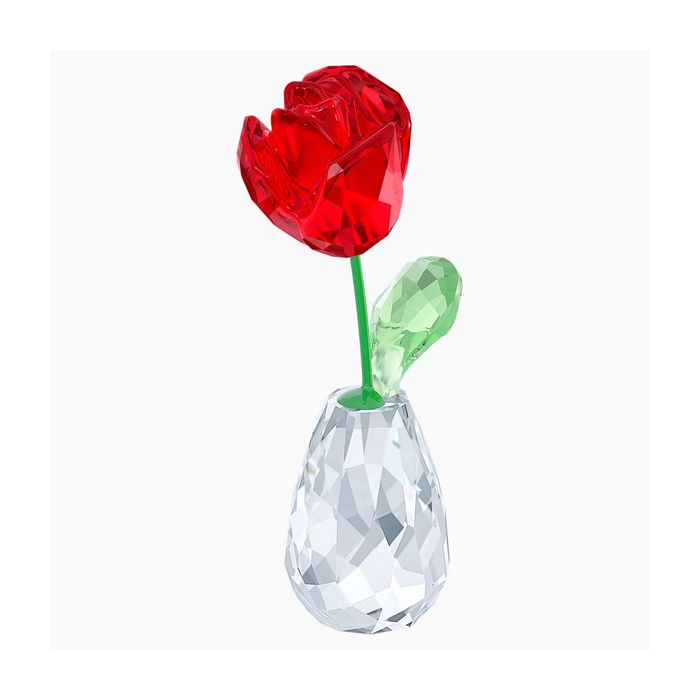 Swarovski Ditelo con un Fiore – Rosa Rossa