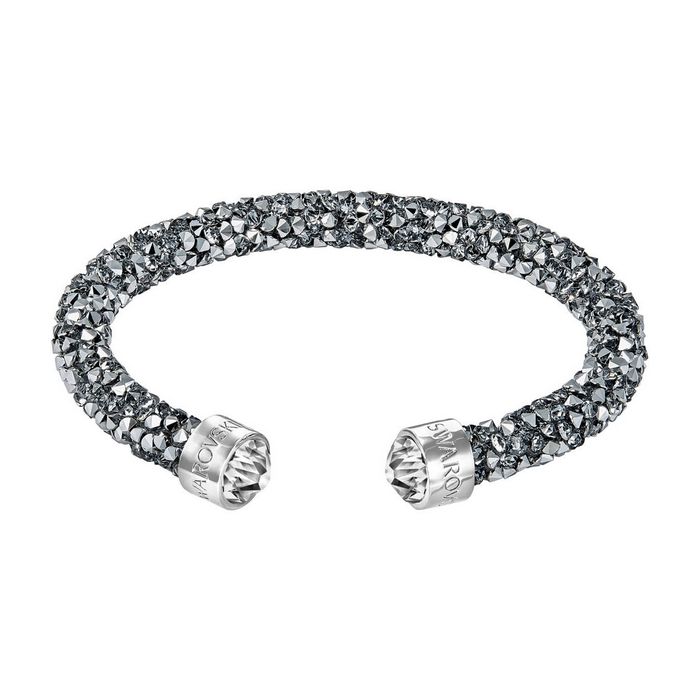 Bracciale rigido Crystaldust, grigio, acciaio inossidabile