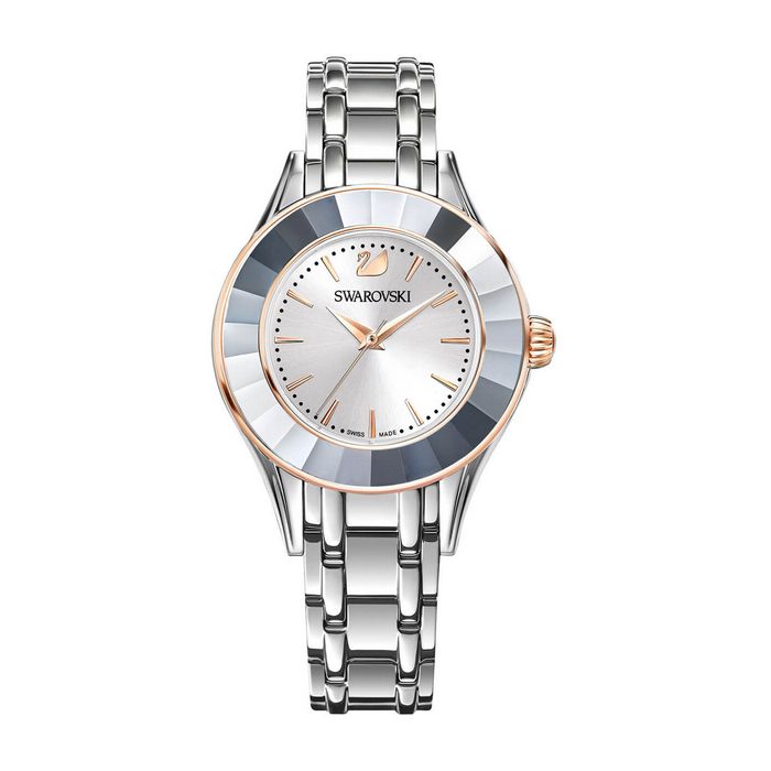 swarovski orologio alegria bracciale di metallo bianco tono argentato 5261664