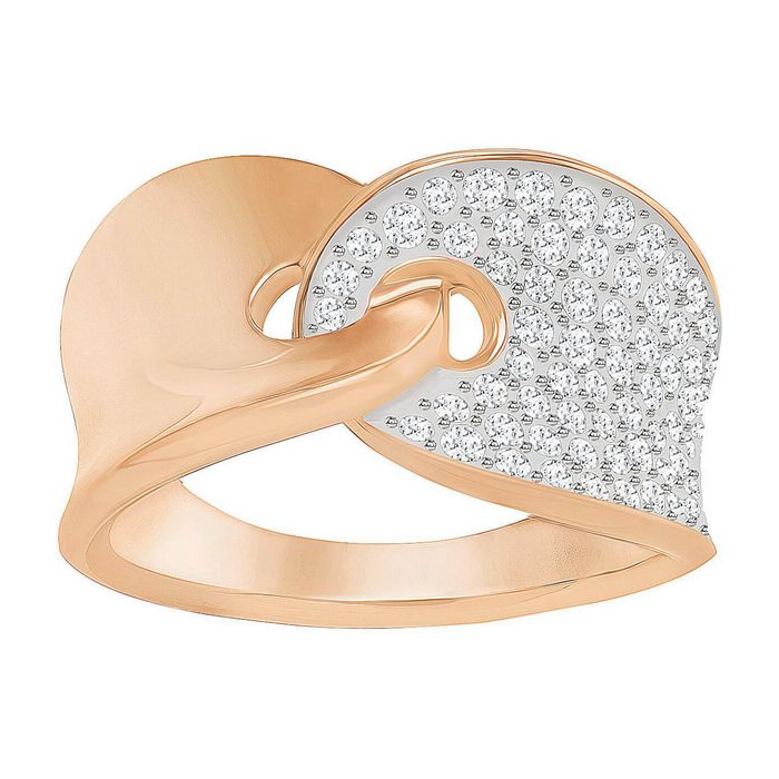 swarovski anello guardian, bianco, placcato oro rosa 5272354