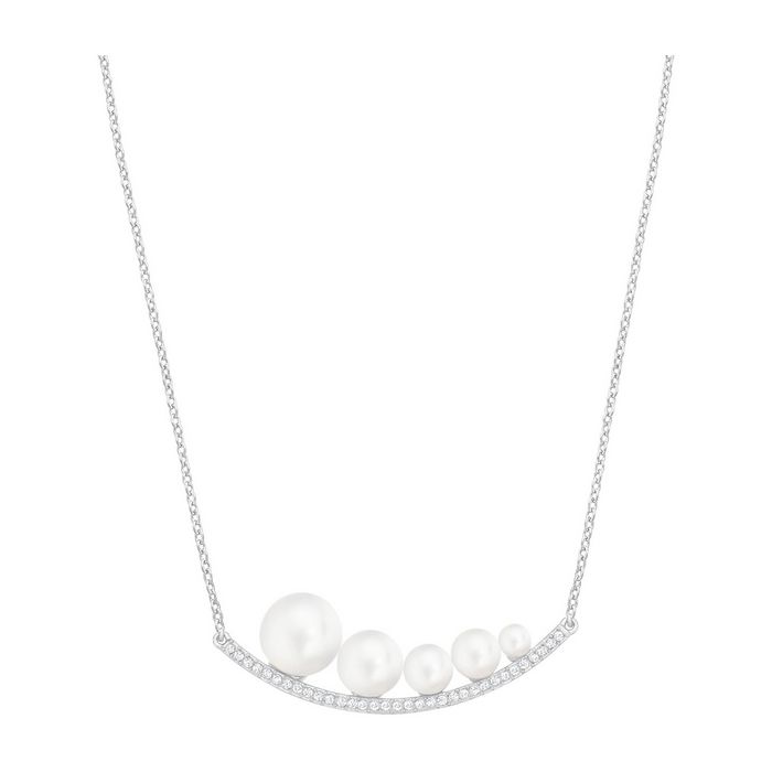 Collana Fundamental, bianco, placcatura rodio