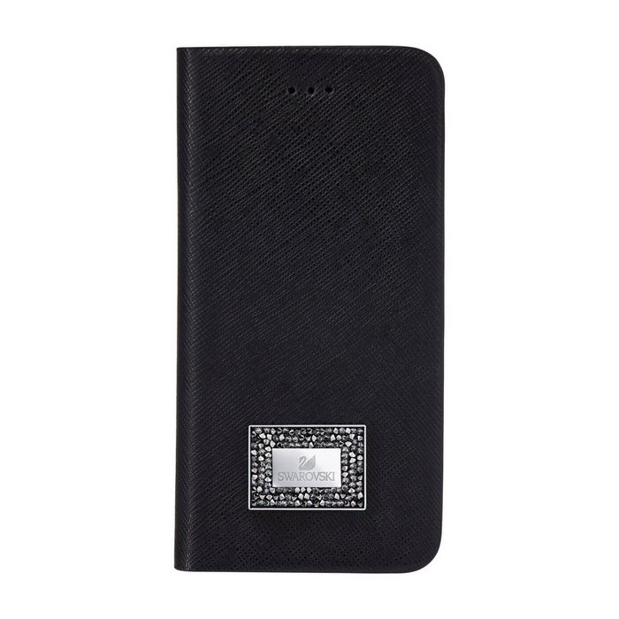 Swarovski Custodia a portafoglio per smartphone con bordi protettivi, Samsung Galaxy S® 7, Nero