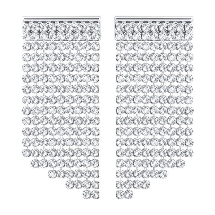 Orecchini Fit Short, bianco, placcatura palladio