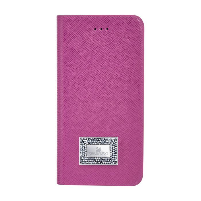 swarovski custodia a portafoglio per smartphone con bordi protettivi samsung galaxy s® 7 rosa 5292421