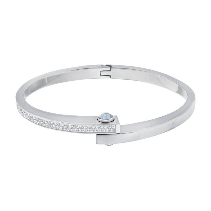 swarovski bracciale rigido get narrow, bianco 5294950