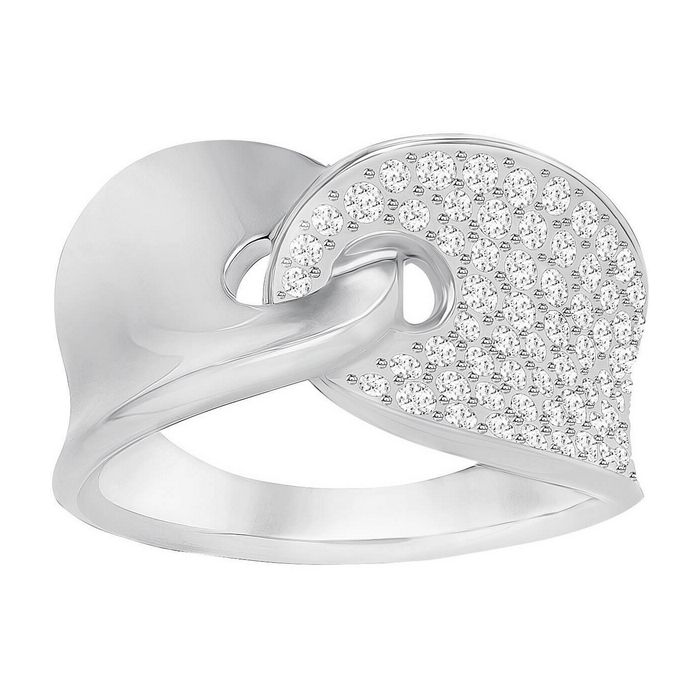swarovski anello guardian bianco placcatura rodio 5295000