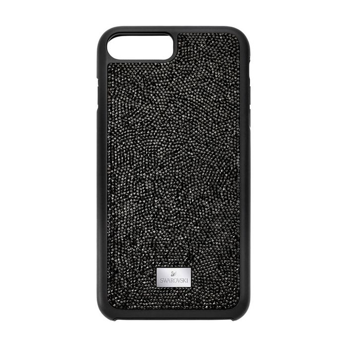 Swarovski Custodia smartphone con bordi protettivi Glam Rock, iPhone® 8 Plus, Nero