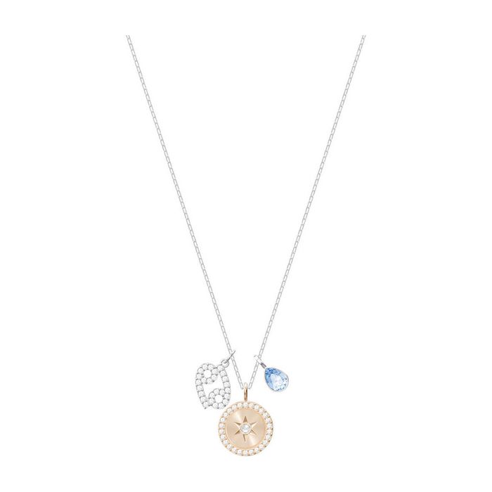 Pendente Zodiac, Cancro, turchese, placcatura rodio