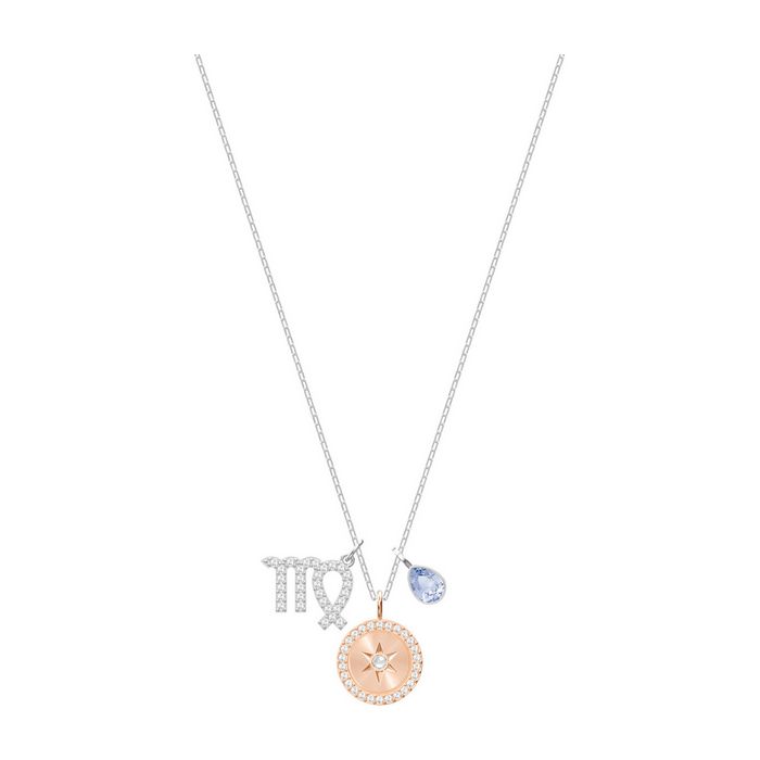 swarovski pendente zodiac vergine lilla placcatura rodio 5349224