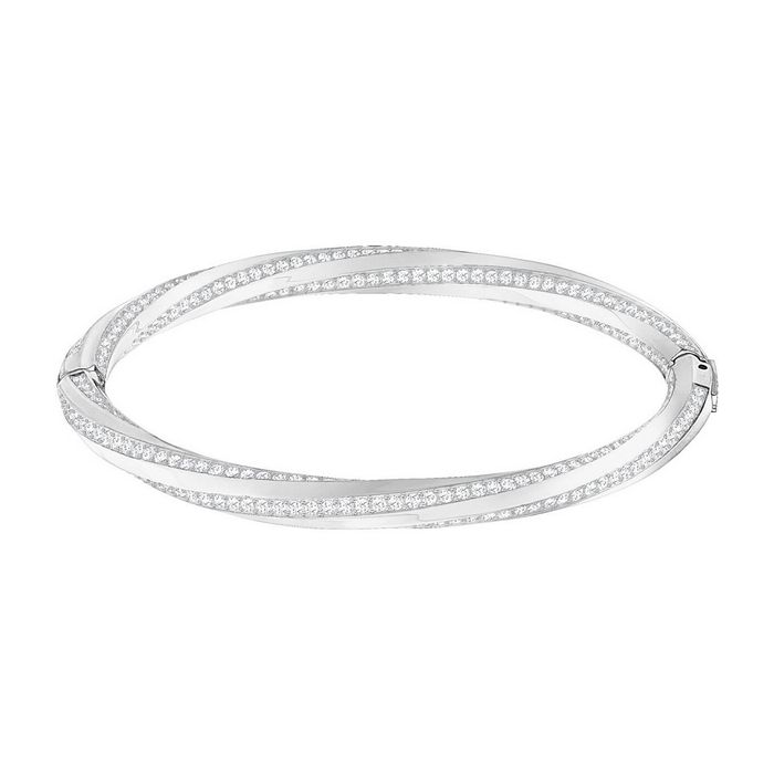 swarovski bracciale rigido hilt bianco placcatura rodio 5350171