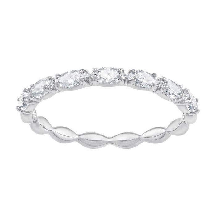 swarovski anello vittore marquise, bianco, placcatura rodio 5366579