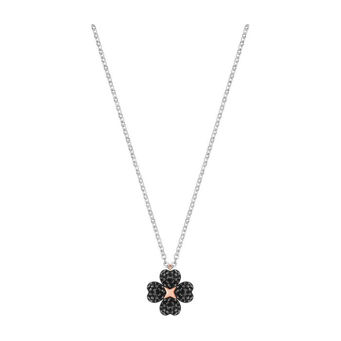 swarovski pendente latisha flower nero placcatura mista 5368980