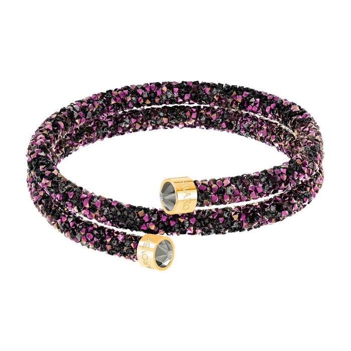 swarovski bangle doppio crystaldust multicolore placcatura oro 5380085