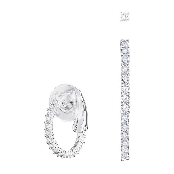 swarovski orecchini vittore, bianco, placcatura rodio 5382029