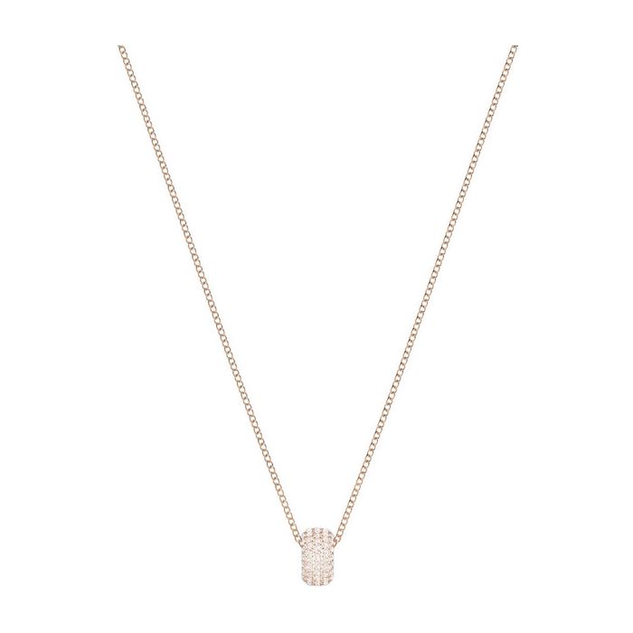 Pendente Stone Round, rosa, placcato oro rosa