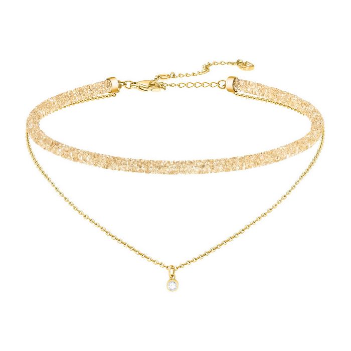 swarovski collana long beach dorato placcatura oro 5385841