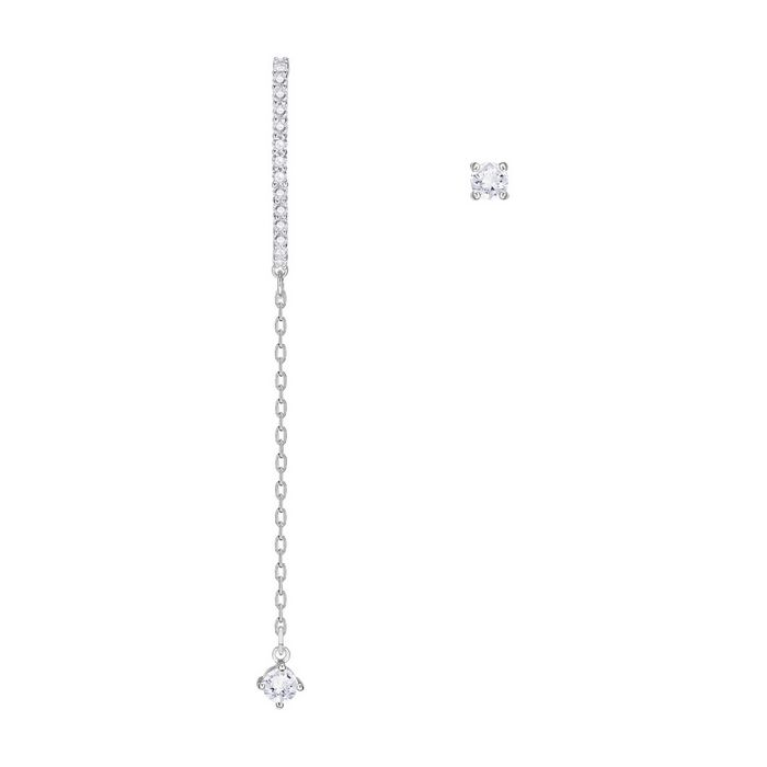Swarovski Orecchini Vittore, bianco, placcatura rodio