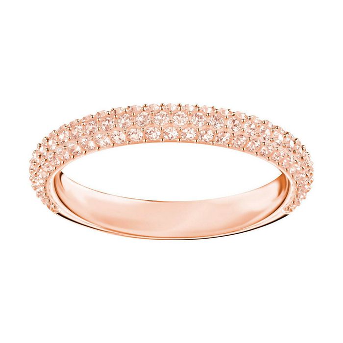 swarovski anello stone mini rosa placcato oro rosa 5387567