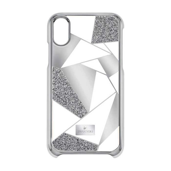 swarovski custodia smartphone con bordi protettivi heroism, iphone® x/xs, grigio 5392036