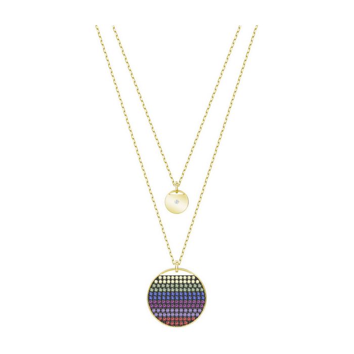 swarovski pendente stratificato ginger multicolore placcatura oro 5397843