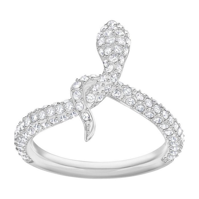 swarovski anello leslie, bianco, placcatura rodio 5402446