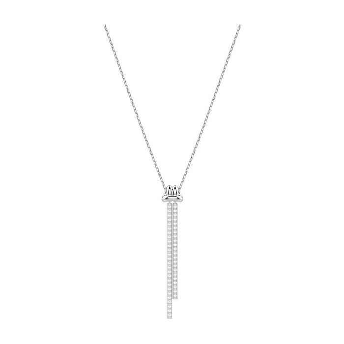 Pendente a Y Lifelong, bianco, placcatura rodio