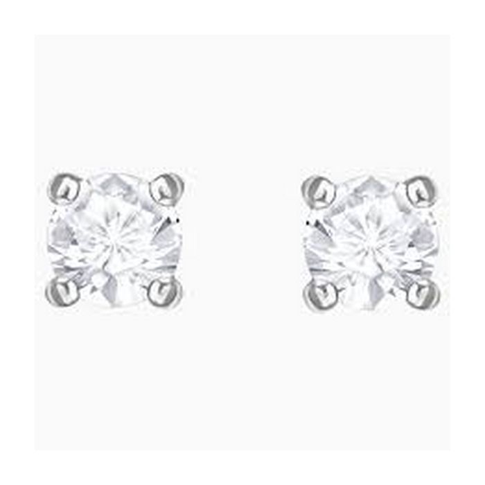 swarovski orecchini attract round bianco placcatura rodio 5408436