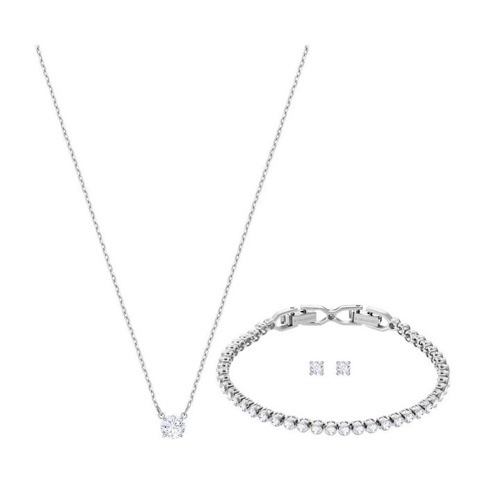 swarovski set attract emily bianco placcatura rodio 5408443