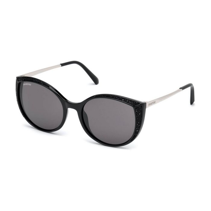 occhiali da sole swarovski, sk0168 - 01a, black 5411620