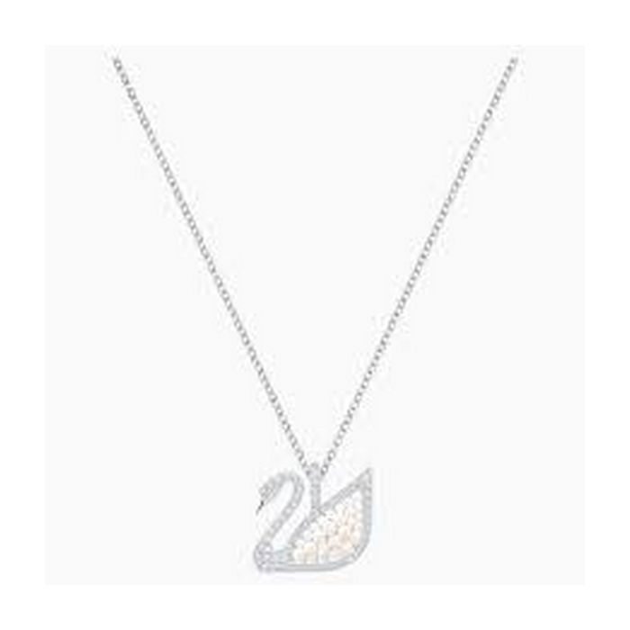 Pendente Iconic Swan, bianco, placcatura rodio