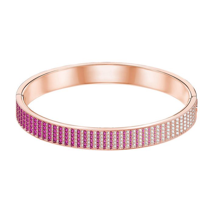 swarovski bracciale rigido luxury rosa placcato oro rosa 5412029