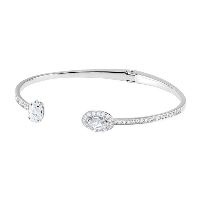 swarovski bracciale rigido attract bianco placcatura rodio 5416190