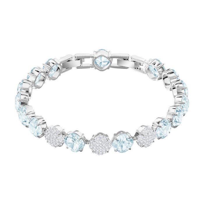 swarovski braccialetto mix, azzurro, placcatura rodio 5427972