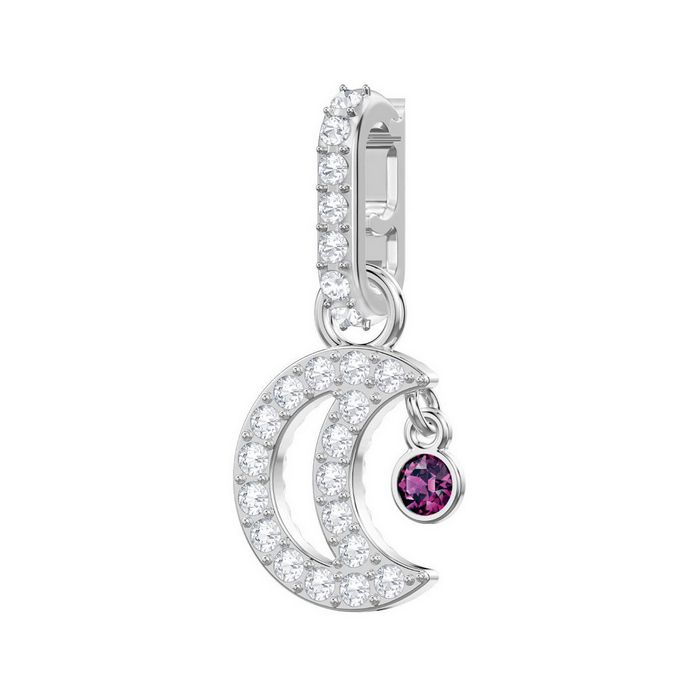 swarovski remix collection charm moon bianco placcatura rodio 5429774