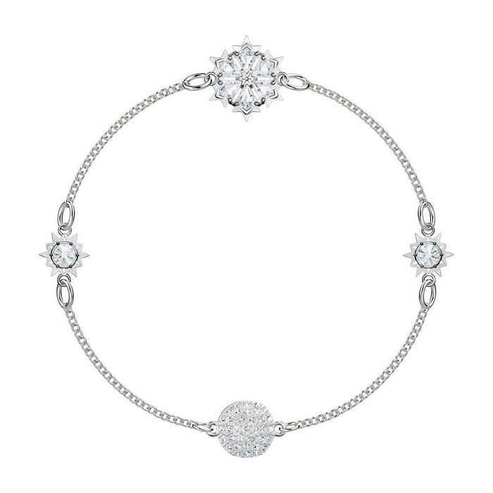Swarovski Remix Collection Snowflake, bianco, placcatura rodio
