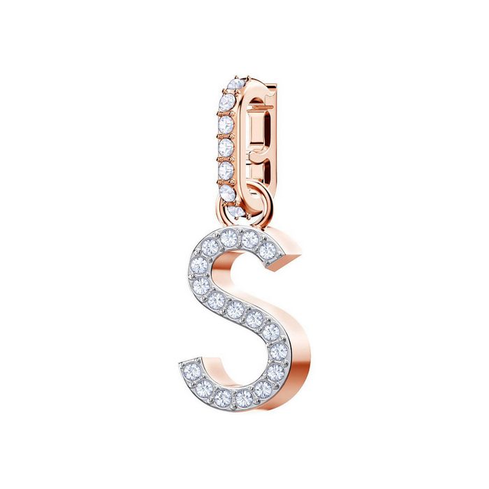 Swarovski Remix Collection Charm S, bianco, placcato oro rosa