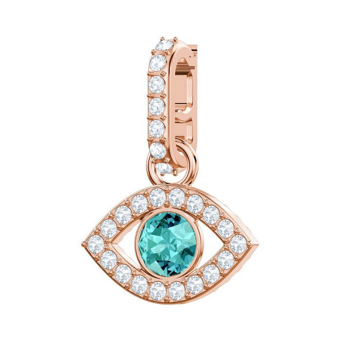 Swarovski Remix Collection Charm, Evil Eye, multicolore, placcato oro rosa