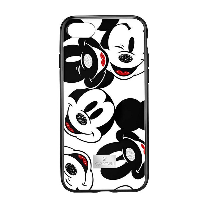 swarovski custodia smartphone con bordi protettivi integrati mickey face iphone® 8 nero 5435475