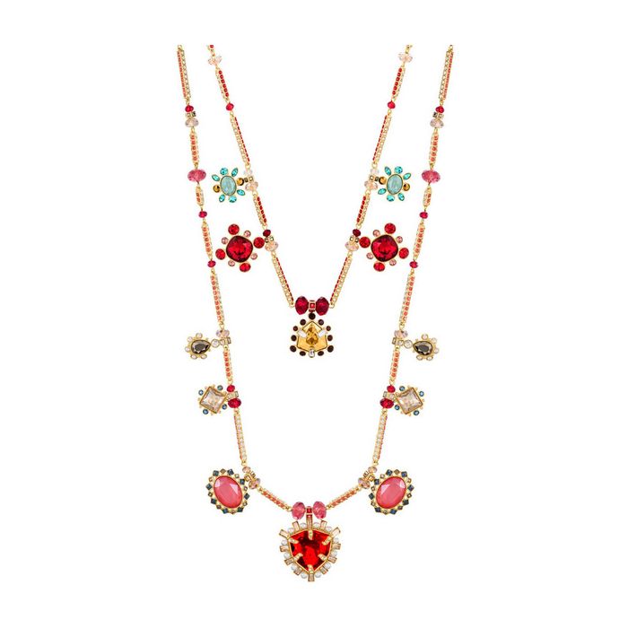 Swarovski Collana Origins, multicolore, placcatura oro