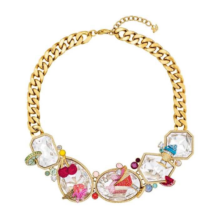 Collana Optimum, multicolore, placcatura oro