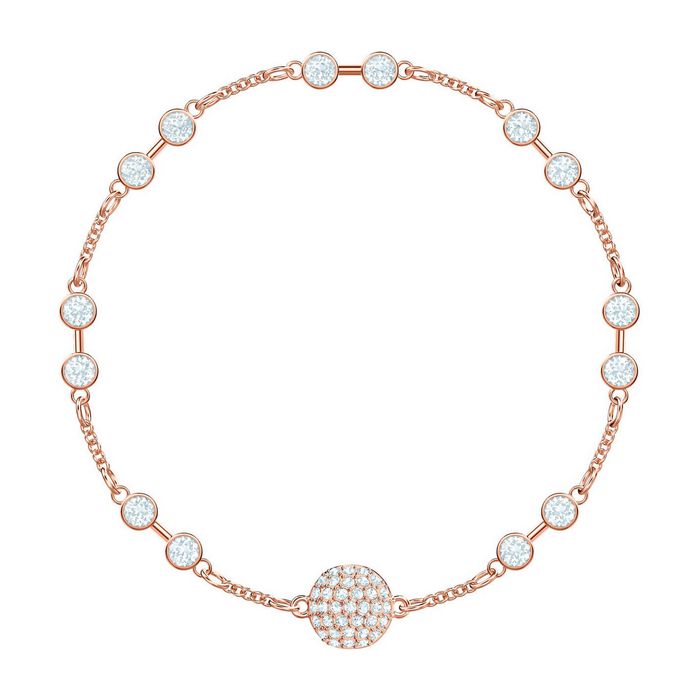 Swarovski Remix Collection Carrier, bianco, placcato oro rosa