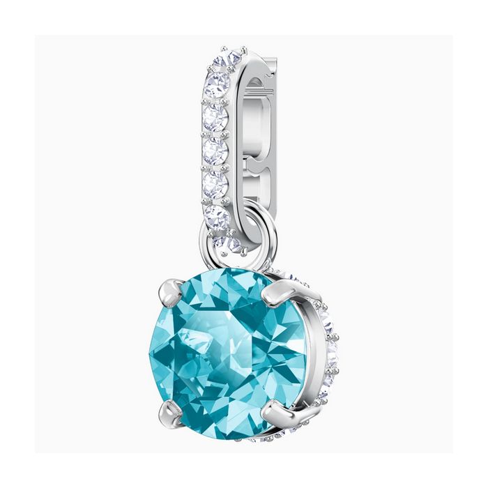 swarovski remix collection charm dicembre azzurro placcatura rodio 5437316