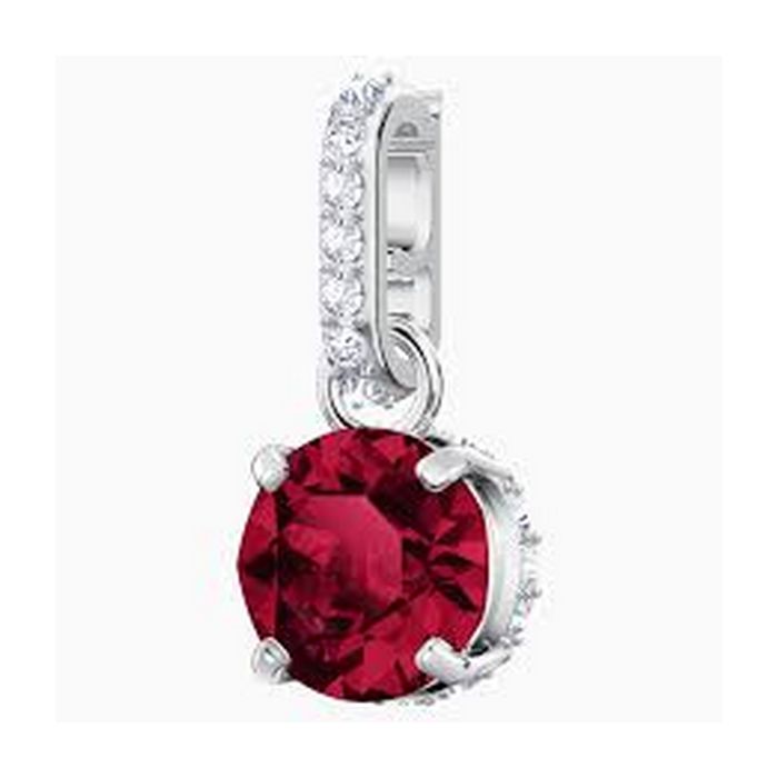 Swarovski Remix Collection Charm, luglio, rosso scuro, placcatura rodio